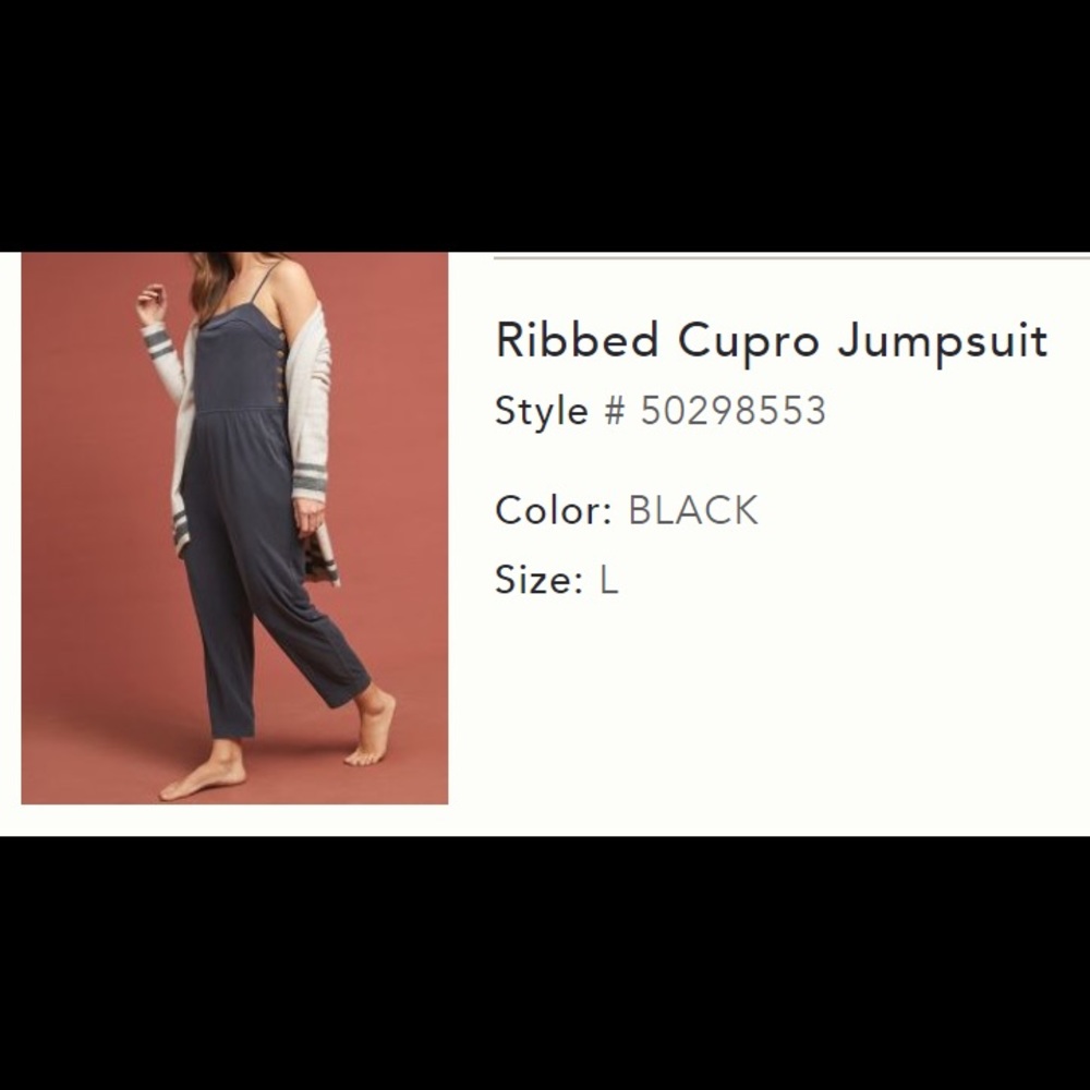 Ribbed Jumpsuit Size L